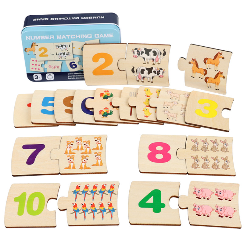 Board Game For Kids - Çocuklar İçin Demir Kutu Numaralı Aydınlatıcı