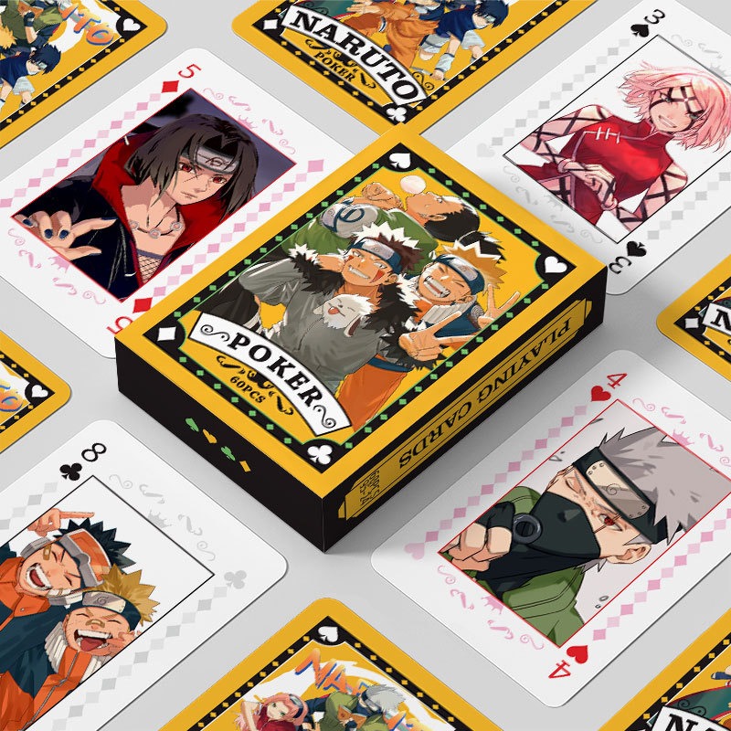 Board Game Naruto - Tek Parça Naruto Animasyon Poker Kartı
