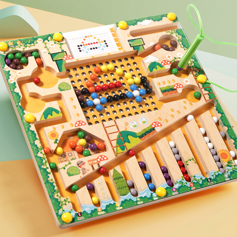 Board Game Qwirkle - Manyetik Sıralama Oyunları Montessori Bulmaca Oyuncaklar