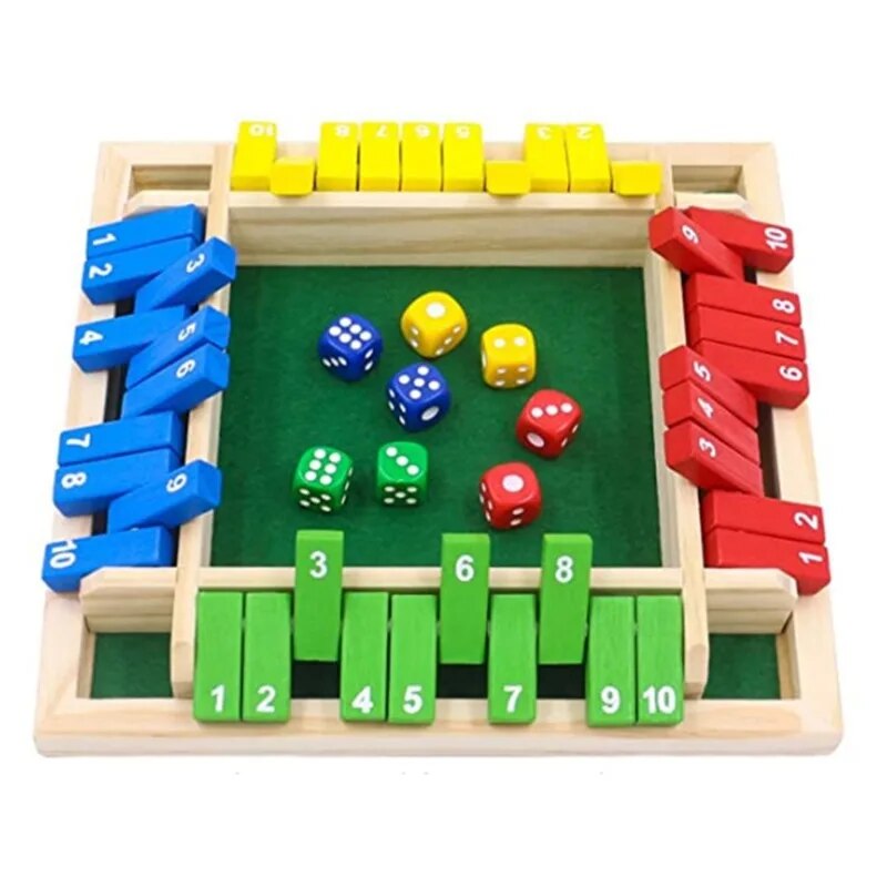 Board Game Dnd - Ahşap Zar Masa Oyunu 4'lü Oyuncu