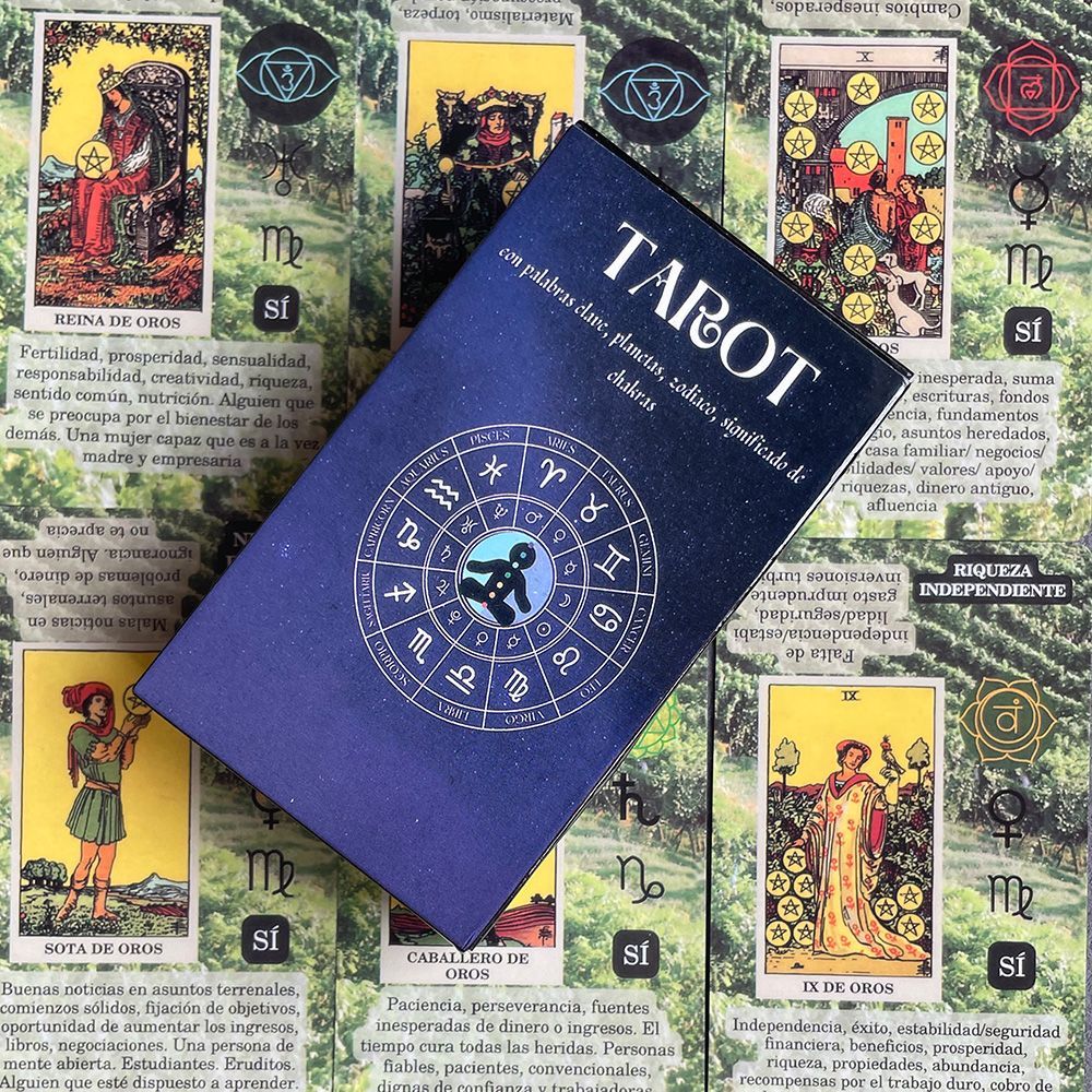 Board Game Oracle - 78 adet İspanyolca Tarot Kartları Destesi