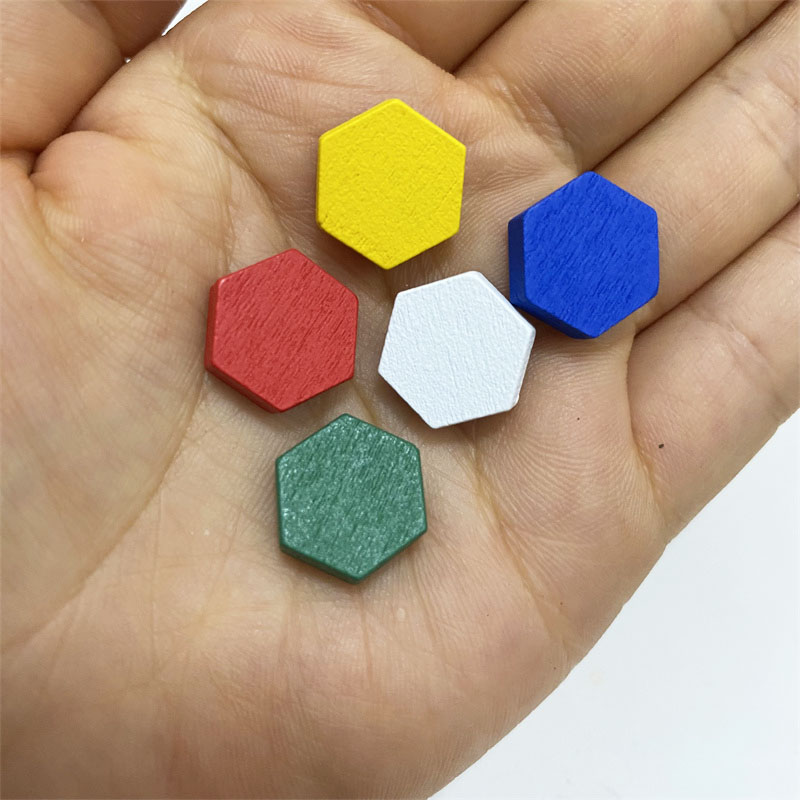 50 parça ahşap altıgen prizma  - Board Game Economy incelemesi ve fiyatı