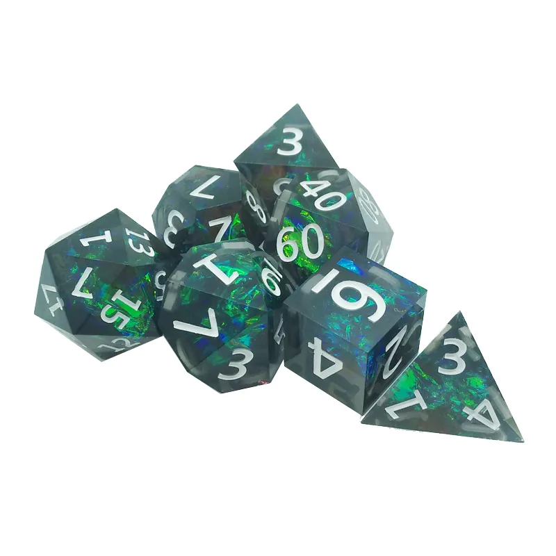 7 adet reçine keskin çokyüzlü  - Board Game Dnd incelemesi ve fiyatı