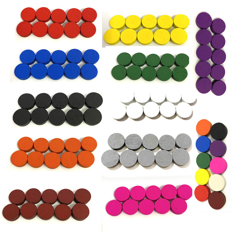 100 adet Çap 15*5 MM Ahşap Piy - Board Game Economy incelemesi ve fiyatı