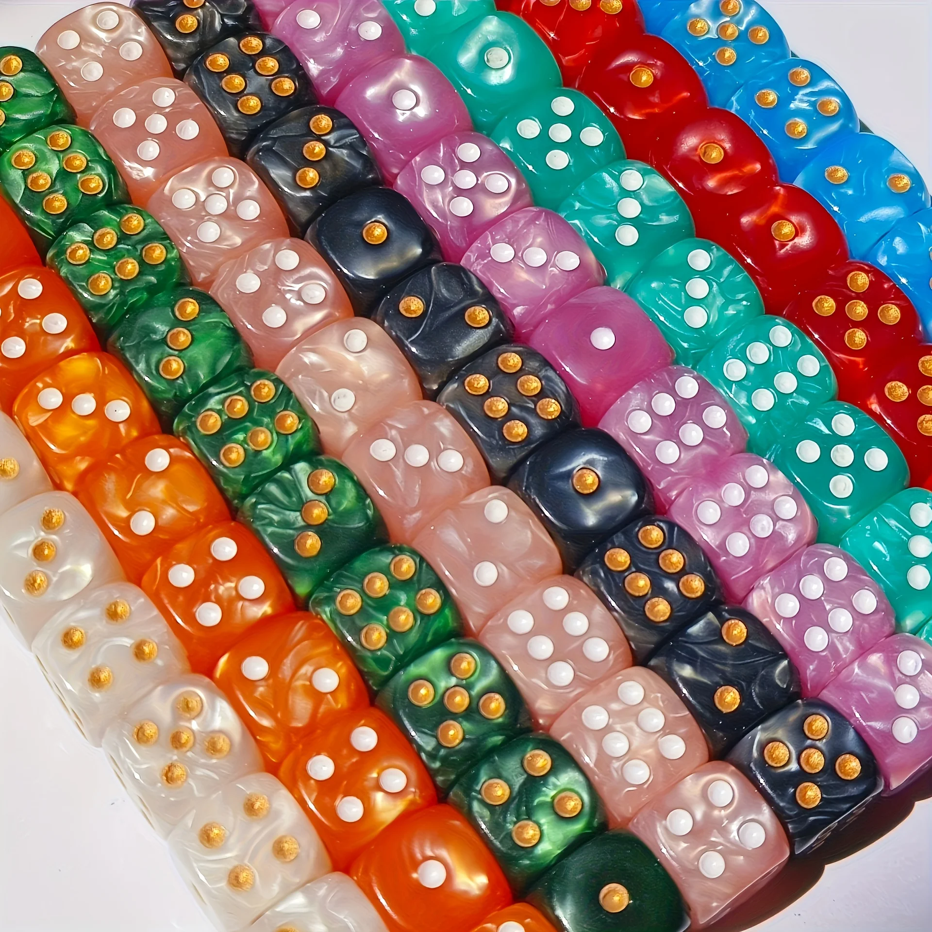 10 Adet 12mm İnci Desenli D6 Z - Board Game Dnd incelemesi ve fiyatı