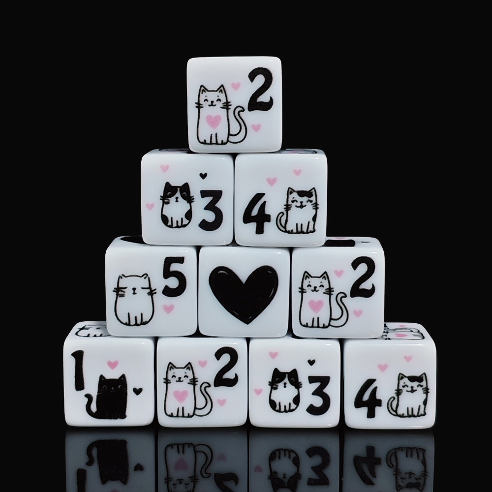12'li Set 16mm Sevimli Kedi Za - Board Game Dnd incelemesi ve fiyatı