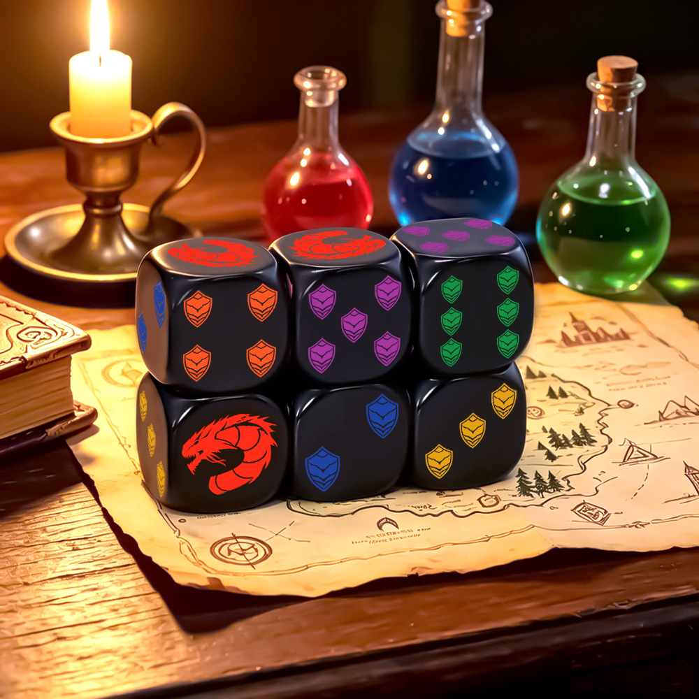 6 adet ejderha kalkanı Crest ç - Board Game Rpg incelemesi ve fiyatı