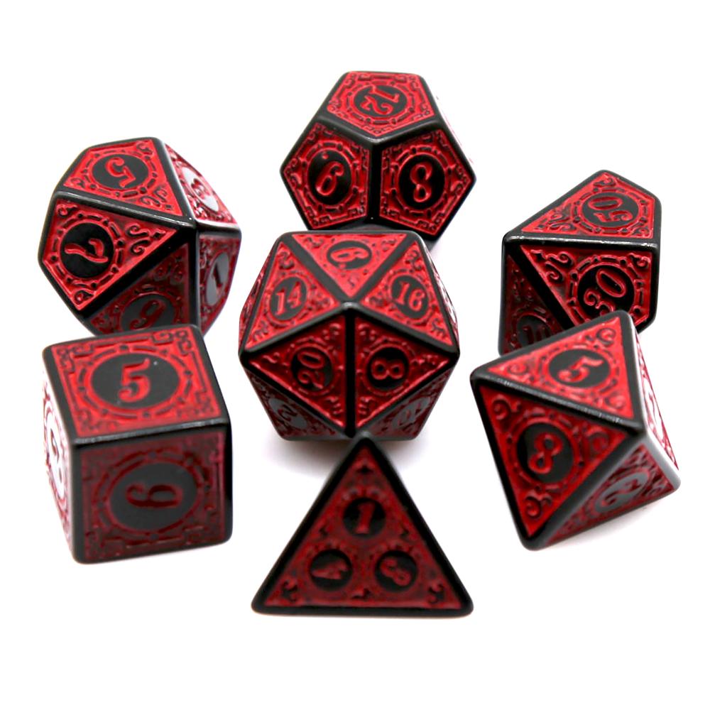 7 adet siyah kırmızı akrilik ç - Board Game Dnd incelemesi ve fiyatı